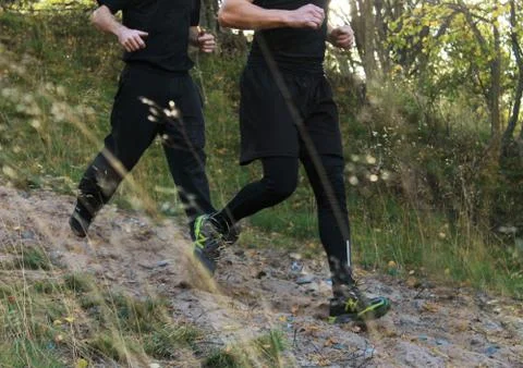 Jogging men. Stock Photos