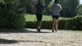 Jogging in the park HD Footage