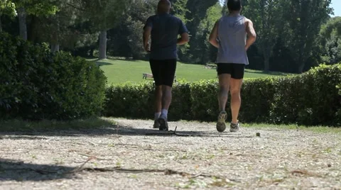 Jogging in the park Video stock 11231685