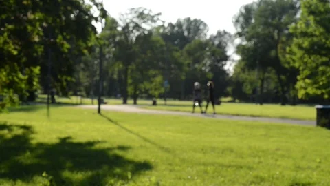 Jogging in the park Stock-Footage 91754886