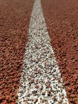 Jogging stadium surface close up Stock Photos