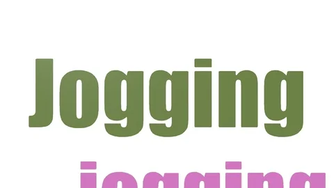 Jogging Tagcloud Animated On White Background Video stock 107242064