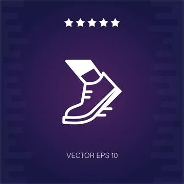 Jogging vector icon Stock Illustration