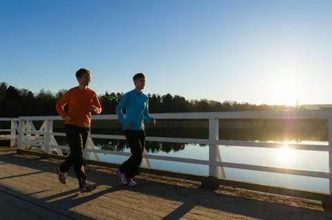 Jogging women Stock-Fotos