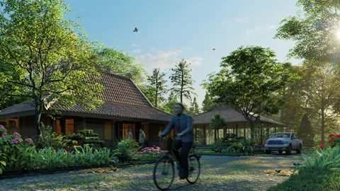 JOGLO HOUSE DESIGN 動画素材 235917034