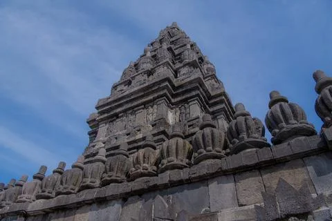 Jogyakarta, central of Java, the Prambanan Temple, one of an ancient artifact Stock-Fotos