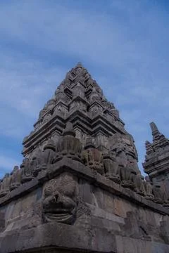 Jogyakarta, central of Java, the Prambanan Temple, one of an ancient artifact Stock-Fotos