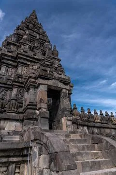 Jogyakarta, central of Java, the Prambanan Temple, one of an ancient artifact Stock-Fotos