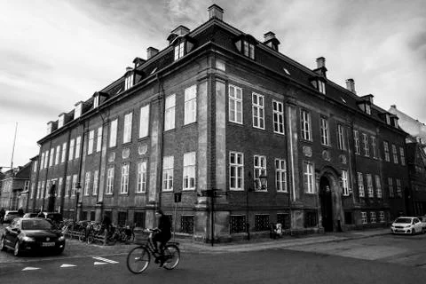 Johan Borups College building in classical European architectural designs Stock Photos