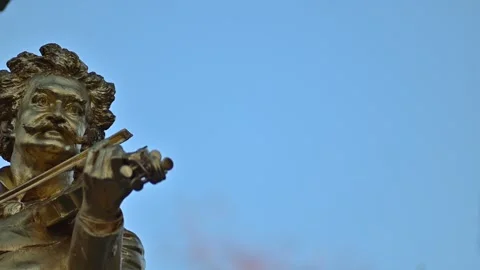 Johann strauss monument Stock Footage 296527328