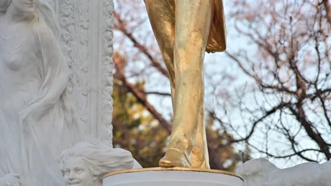 Johann strauss monument Stock Footage 296527400