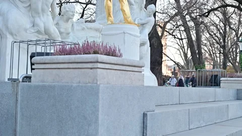 Johann strauss monument Stock Footage 296527461