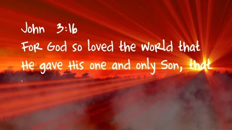 John 3:16 Stock Footage 1543994