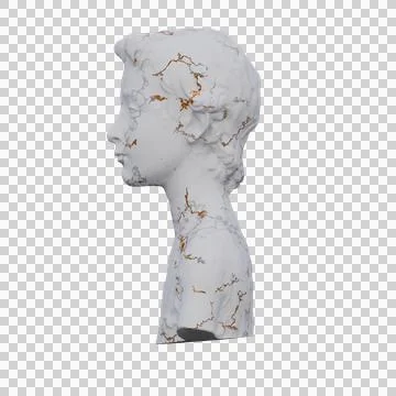 John the Baptist  statue, 3d renders, isolated, perfect for your design Stock Illustration
