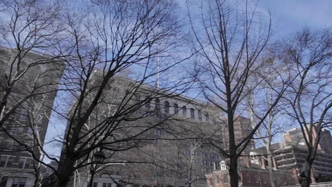 John Barry Statue in Park Stock Footage 113069187