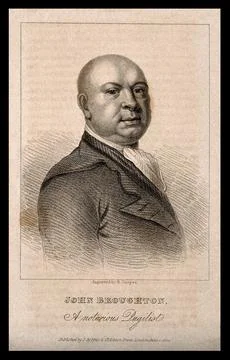 John Broughton, "the founder of the British school of boxing". Stipple engr.. Stock Illustration