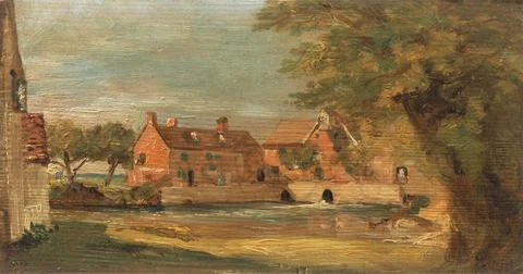 John Constable, 1776 1837, British, Flatford Mill, between 1810 and 1811. ... Stock Photos