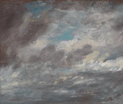 John Constable, 1776 1837, British, Cloud Study, ca. 1821. Oil on paper la... Stock Photos