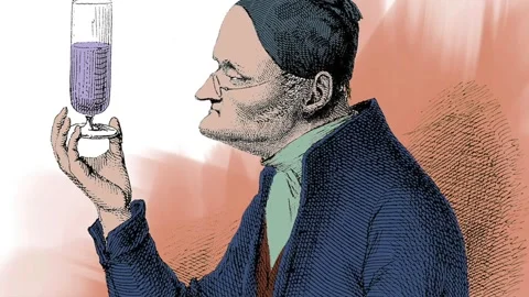 John Dalton, Chemist (with text) Vídeo Stock 259074166