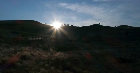 John Day River Valley in the Summer, Iron Mountain Reveal Stock Footage 128307280