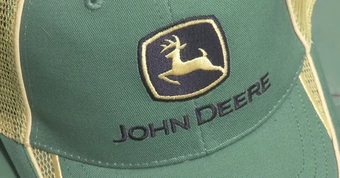 John Deere Hat, Green - Static Shot Stock Footage 79863849