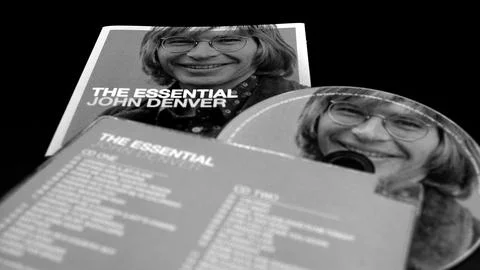 JOHN DENVER compilation CD. Well-known folk rock musician, with many hits Stock Photos