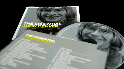 JOHN DENVER compilation CD. Well-known folk rock musician, with many hits Stock Photos