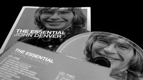 JOHN DENVER compilation CD. Well-known folk rock musician, with many hits Stock Photos