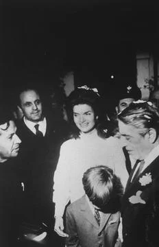 John F. Kennedy Jr. And Aristotle S. Onassis And Jacqueline Kennedy Onassis, Sko Stock Photos