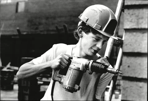 John Gordon Sinclair Who Is To Play The Lead In The Film Gregory's Girl At Work  Stock Photos