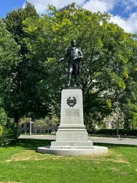 John Graves Simcoe Statue 库存照片