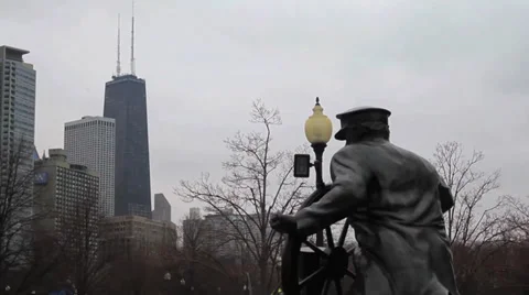 John Hancock Center Stock Footage 35325562