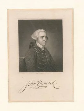 John Hancock.. Copley, John Singleton (1738-1815). Prints. 1820. The Miria... Stock Photos