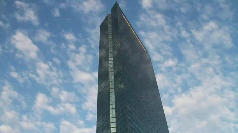 John Hancock Tower Time Lapse Video stock 708267