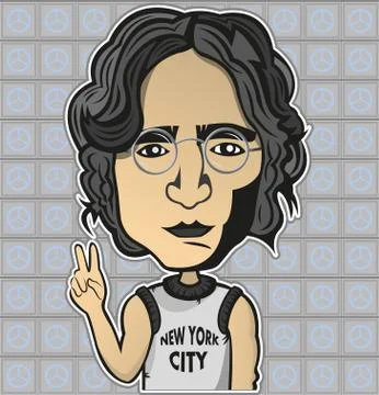 John lennon イラスト素材