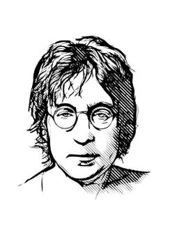 John lennon Stock Illustration