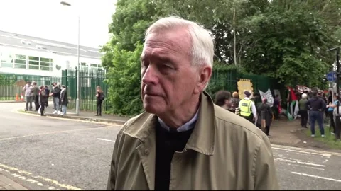 John McDonnell hopes for the release of four Palestine Action activists Stock Footage 336803329