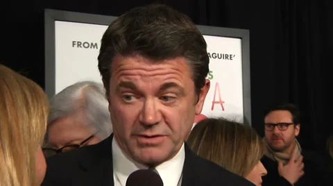 John Michael Higgins gives an interview on the red carpet (BoughtZoo-30) Stock-Footage 36072672