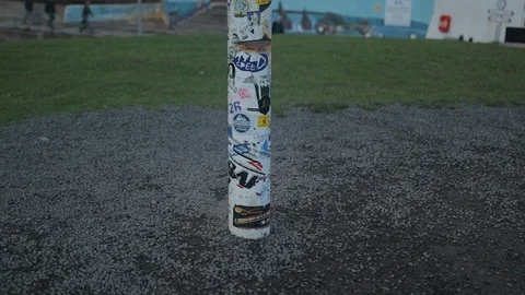 John O Groats sign post close tilt up Stock Footage 104849857