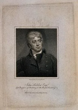 John Sheldon. Stipple engraving by S. Freeman, 1809, after A. W. Devis. Stock-Illustration