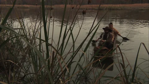 John Smith - 17th century New World Virginia Colony Jamestown portrayal Stock Footage 172631121