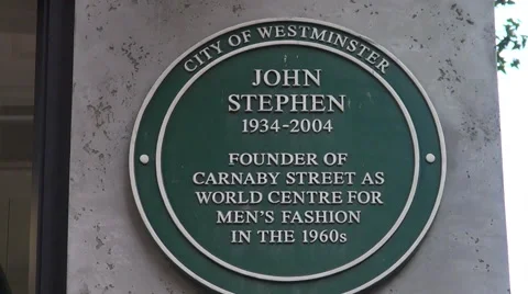 John Stephen sign Stock Footage 49969061