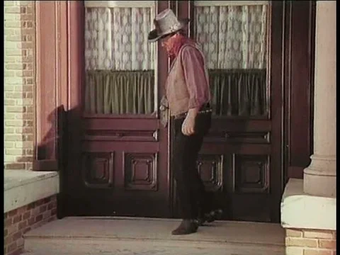 John Wayne is featured in a savings bond commercial from the 1970s. Stock Footage 75201065