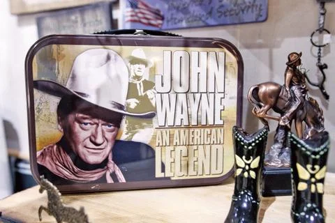 John Wayne merchandise Stock Photos