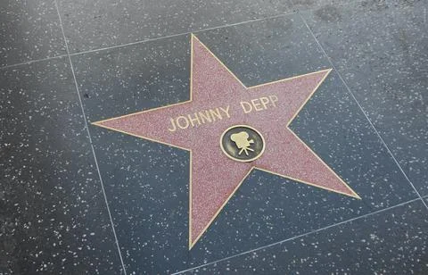 Johnny Depp Star 스톡 사진