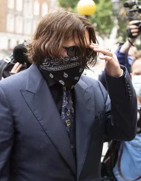 Johnny Depp v The Sun libel trial, The Royal Courts of Justice, London, UK - 10  Stock Photos