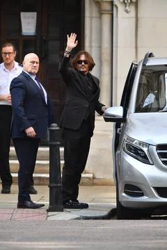 Johnny Depp v The Sun libel trial, The Royal Courts of Justice, London, UK - 22  Foto stock