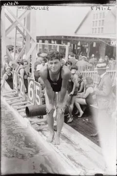 Johnny Weismuller Foto stock