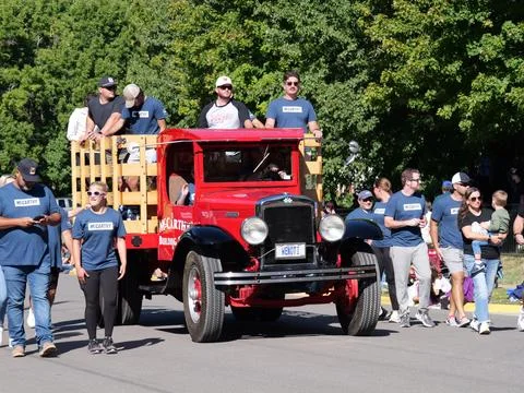 Johnson County Kansas Old Settlers Parade Foto stock
