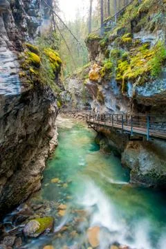 Johnston canyon Foto stock